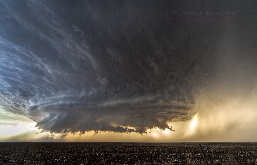 Temporale nelle pianure del Texas.