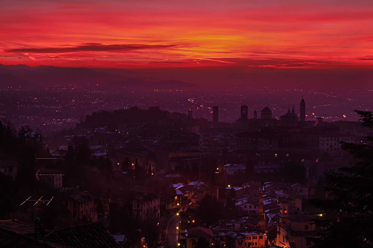 Bergamo Alta from San Virgilio