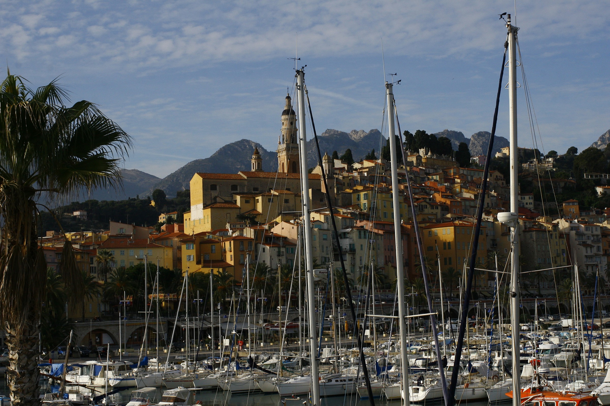 Menton, view from the harbor