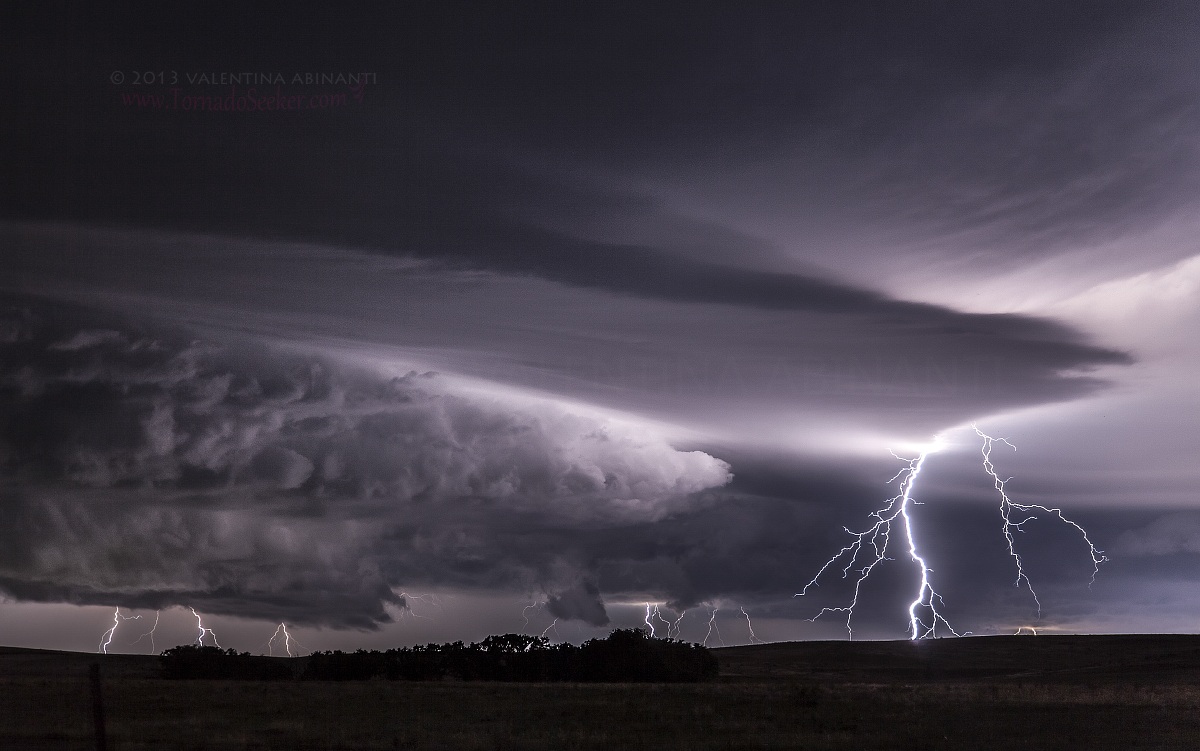 Fulmini in Oklahoma.