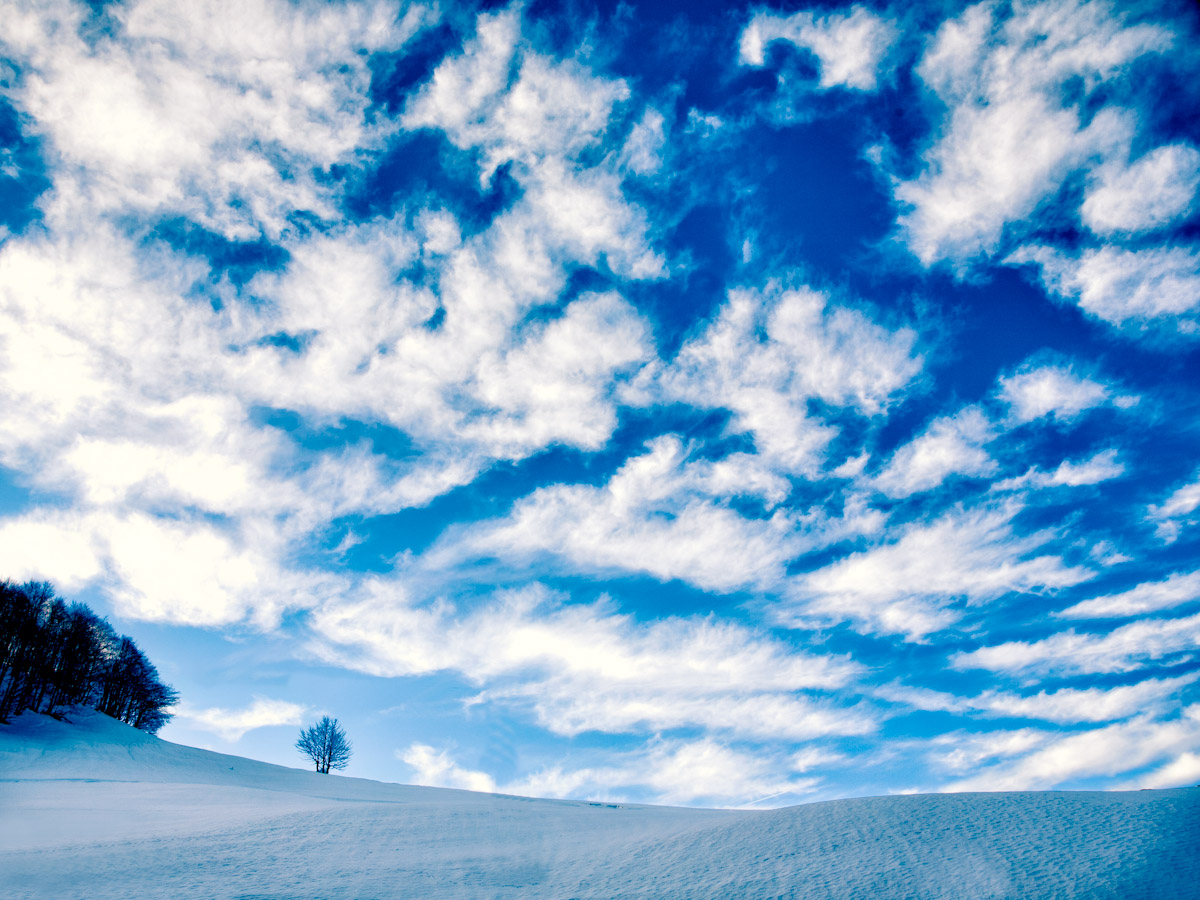 The sky before Prato Nevoso