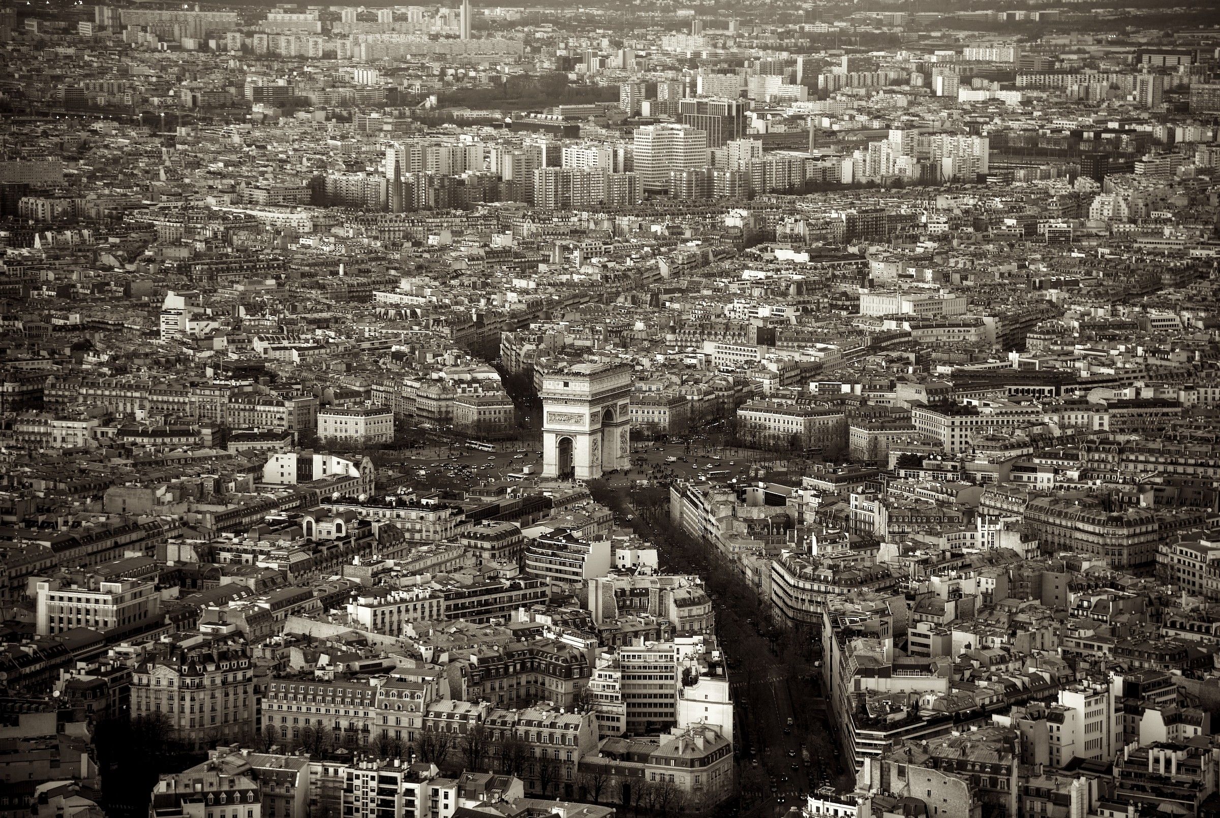 Parigi - Arco di Trionfo dalla Torre Eiffel