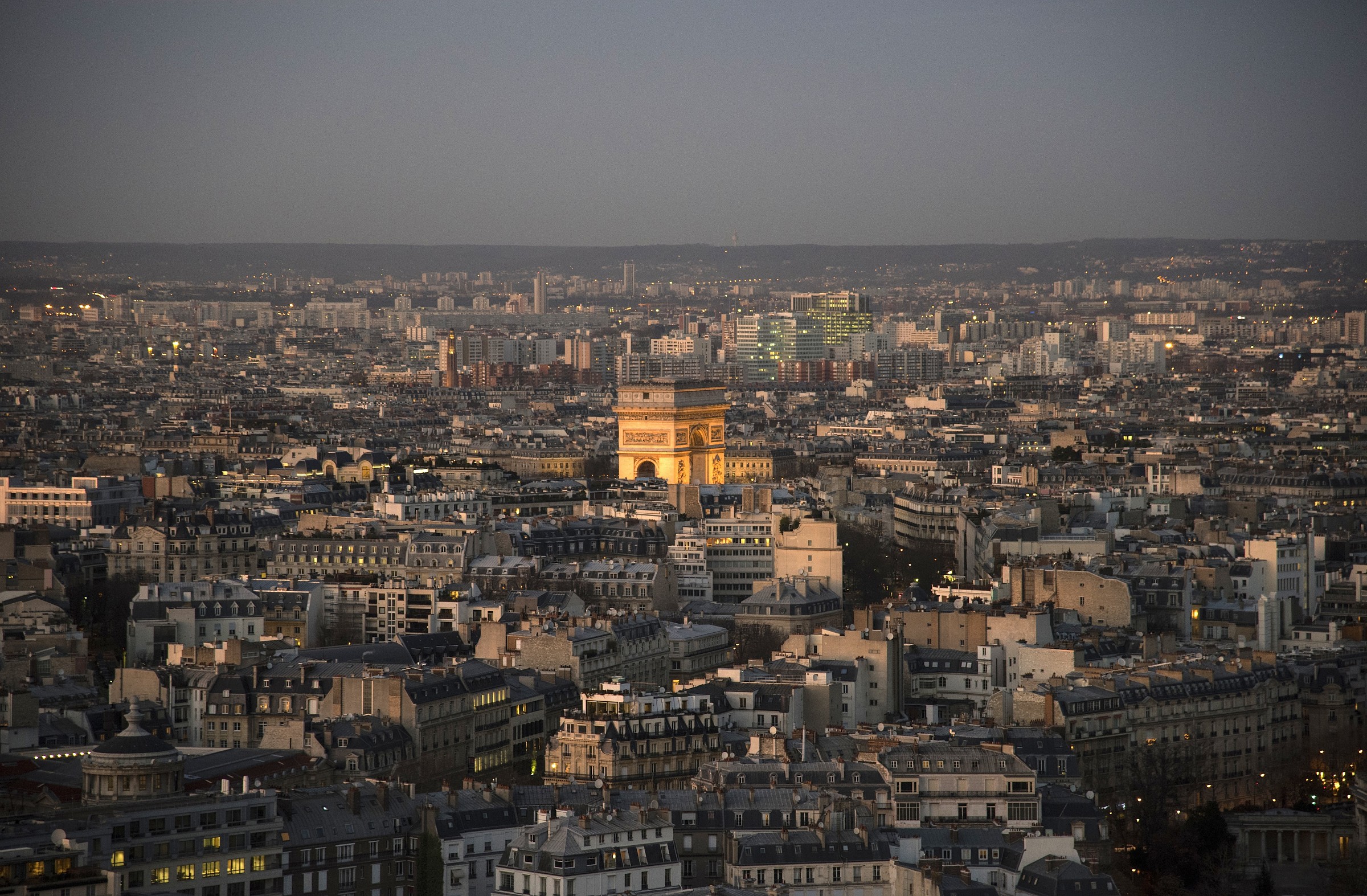 Parigi - Arco di Trionfo dalla Torre Eiffel