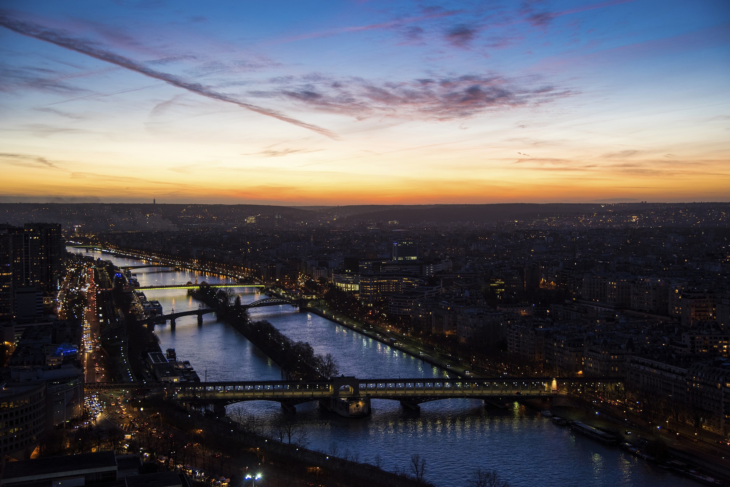 Parigi - Tramonto dalla torre Eiffel