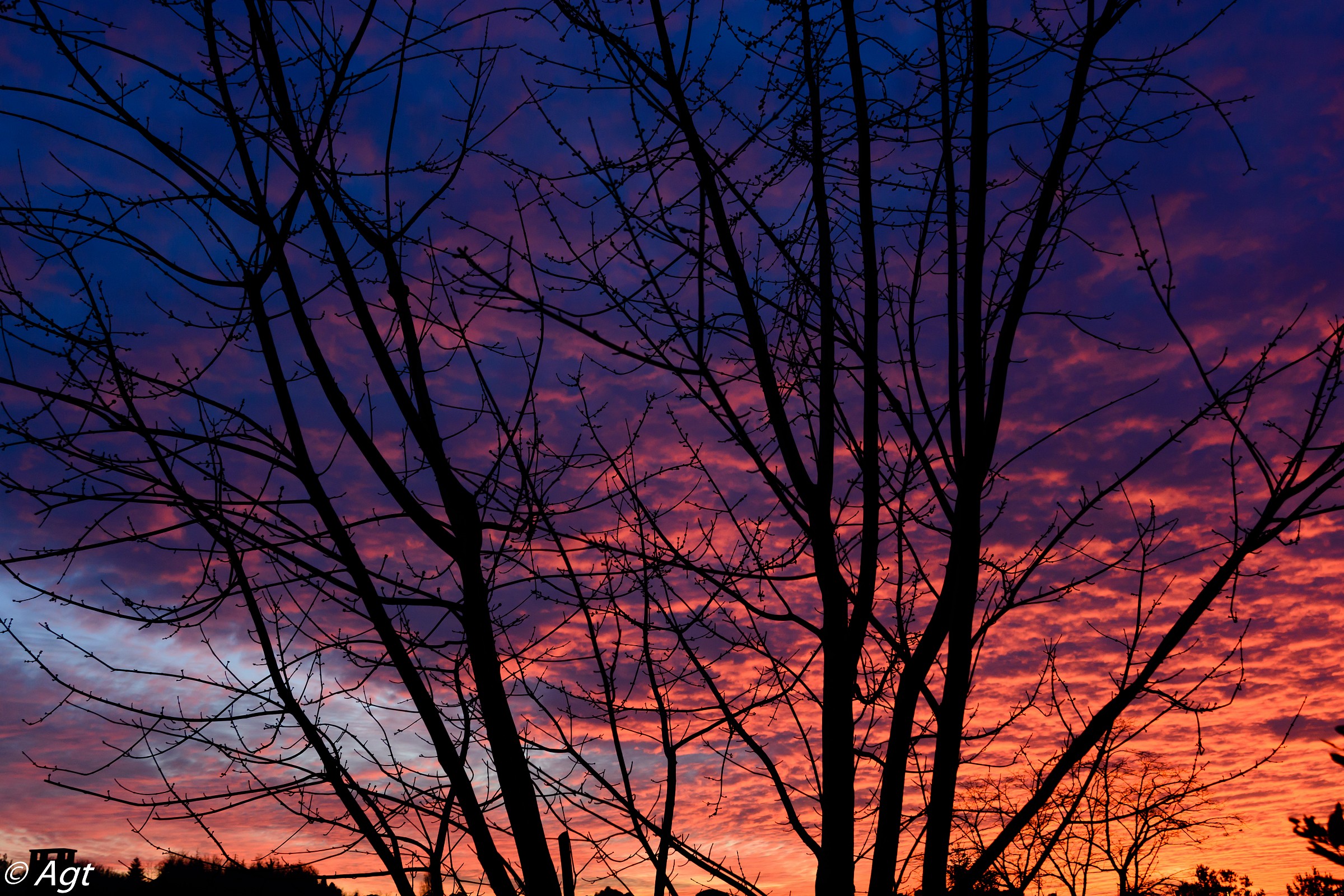 tramonto di inizio anno