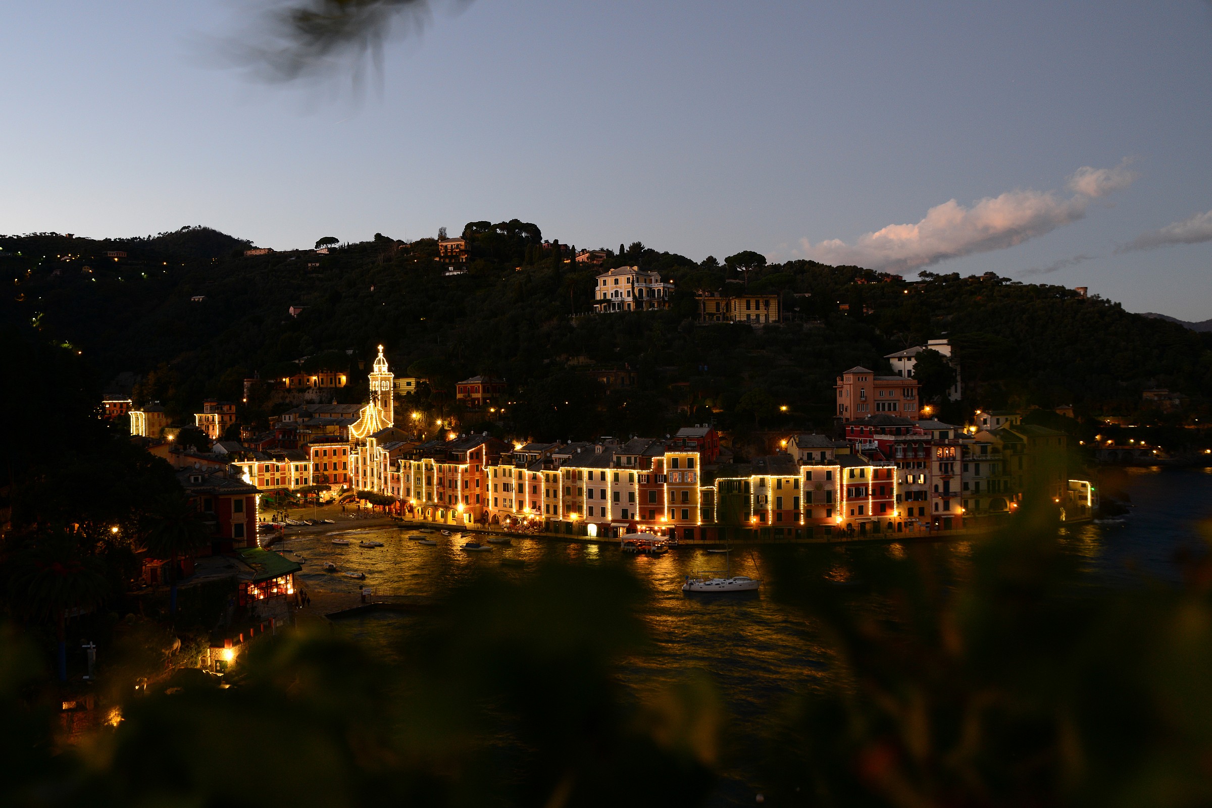 Portofino at sunset