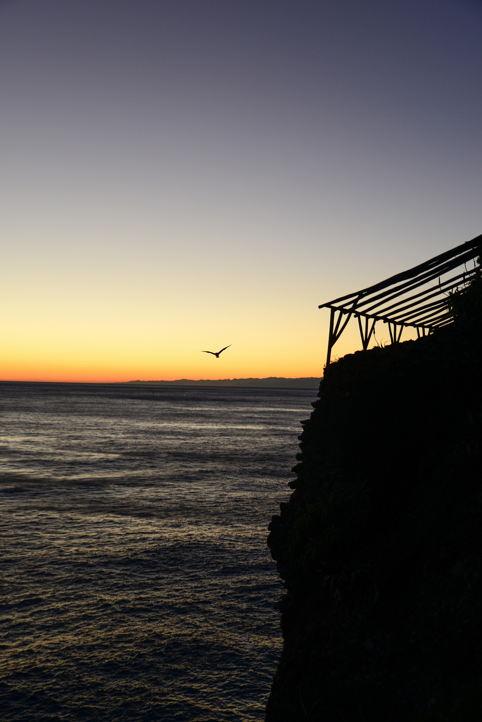 The sun goes down ... and I fly home!