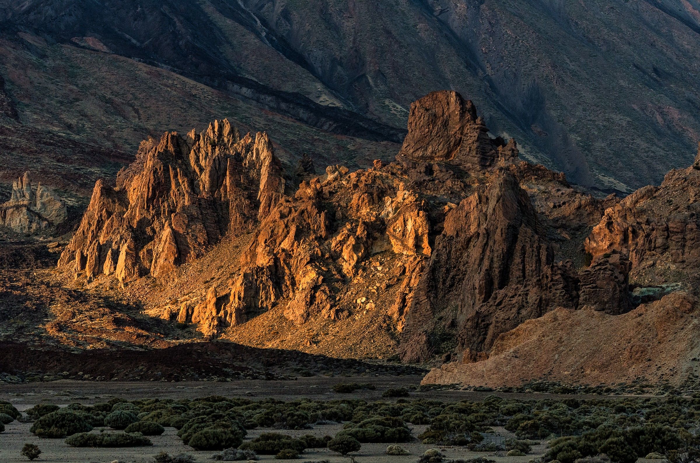 At the bottom of Teide
