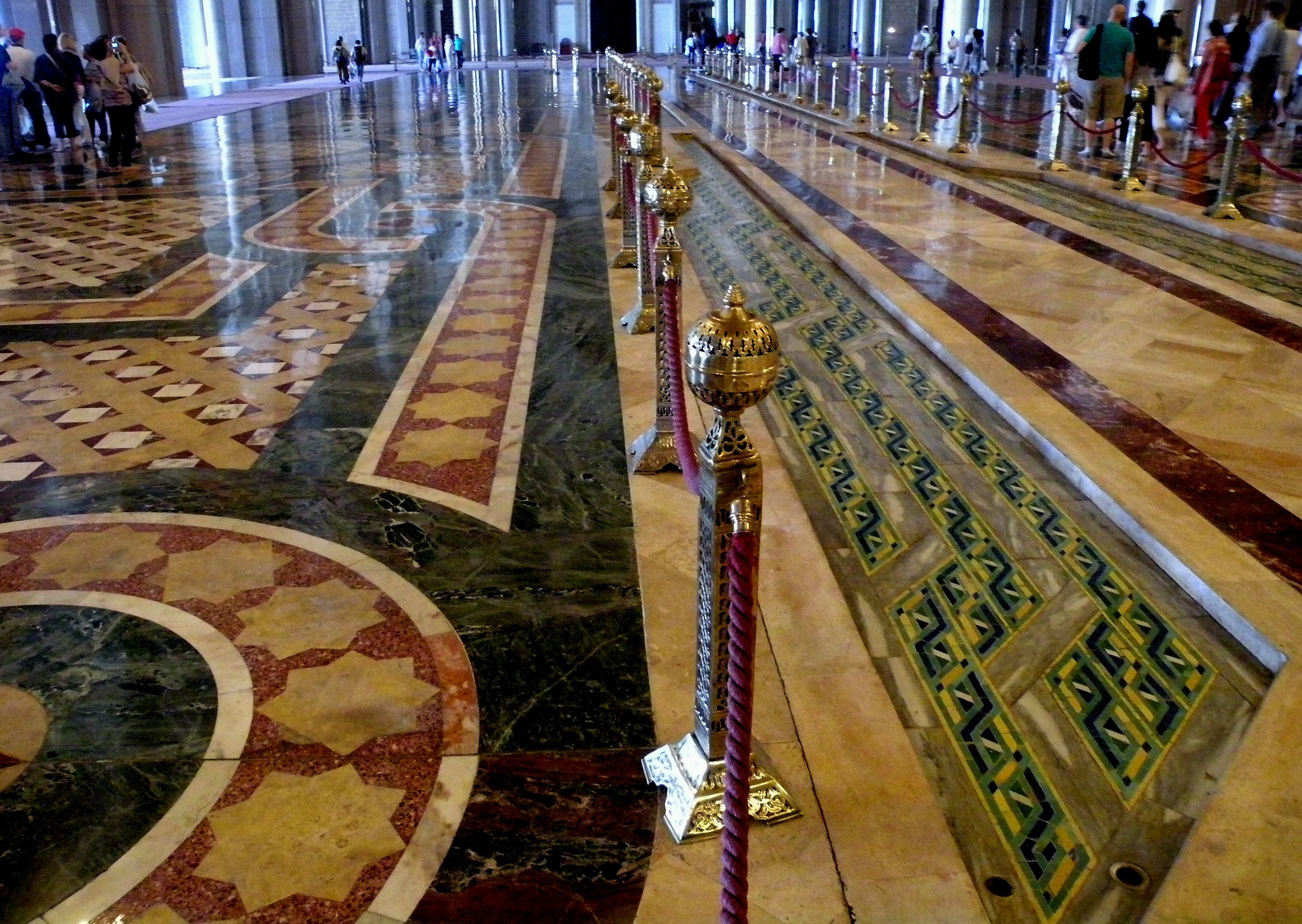 Floor detail of the Mosque of Hassan II