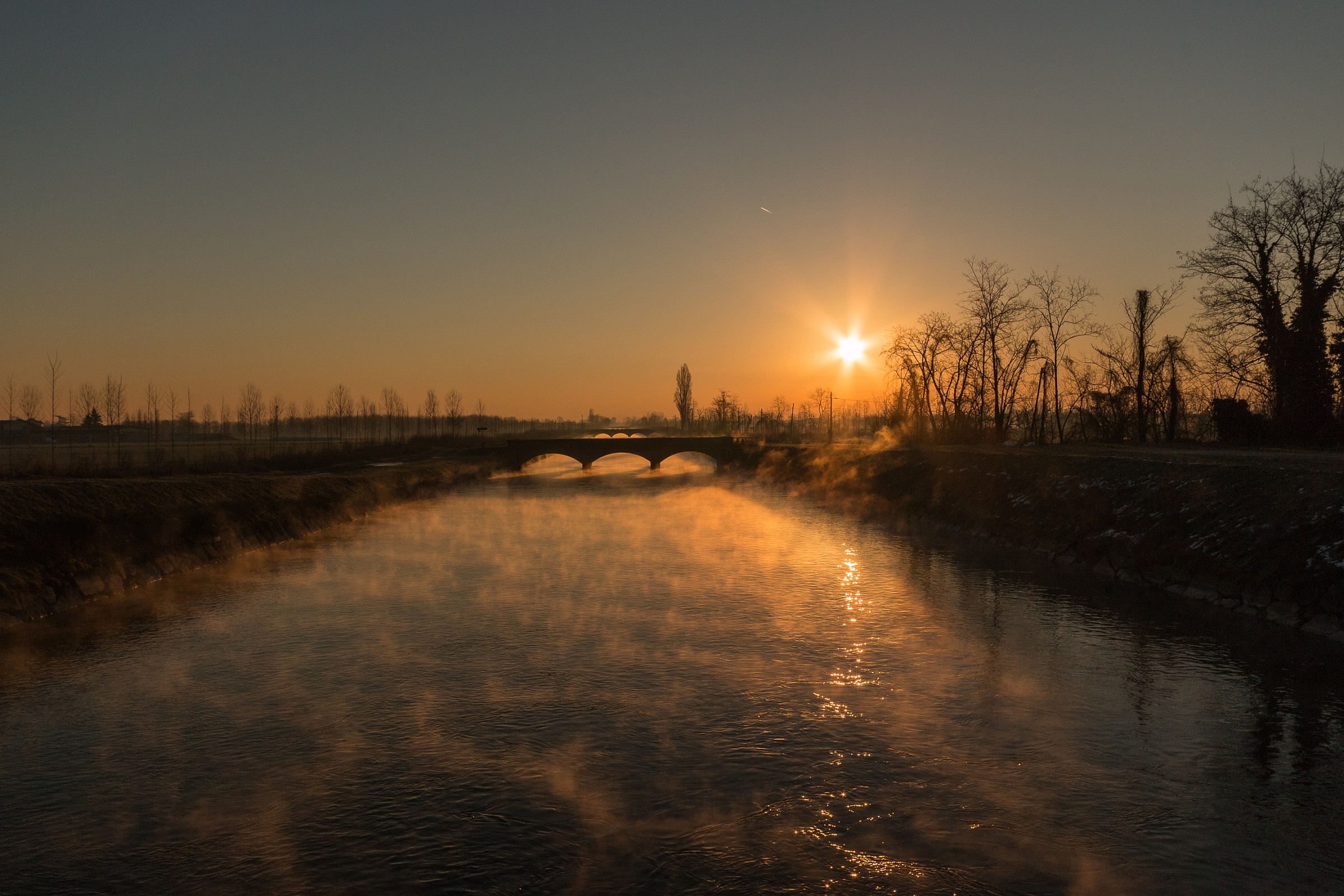 Sunrise on Channel Vacchelli