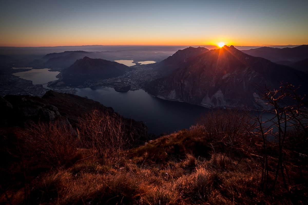 Last rays of sun on the Brianza