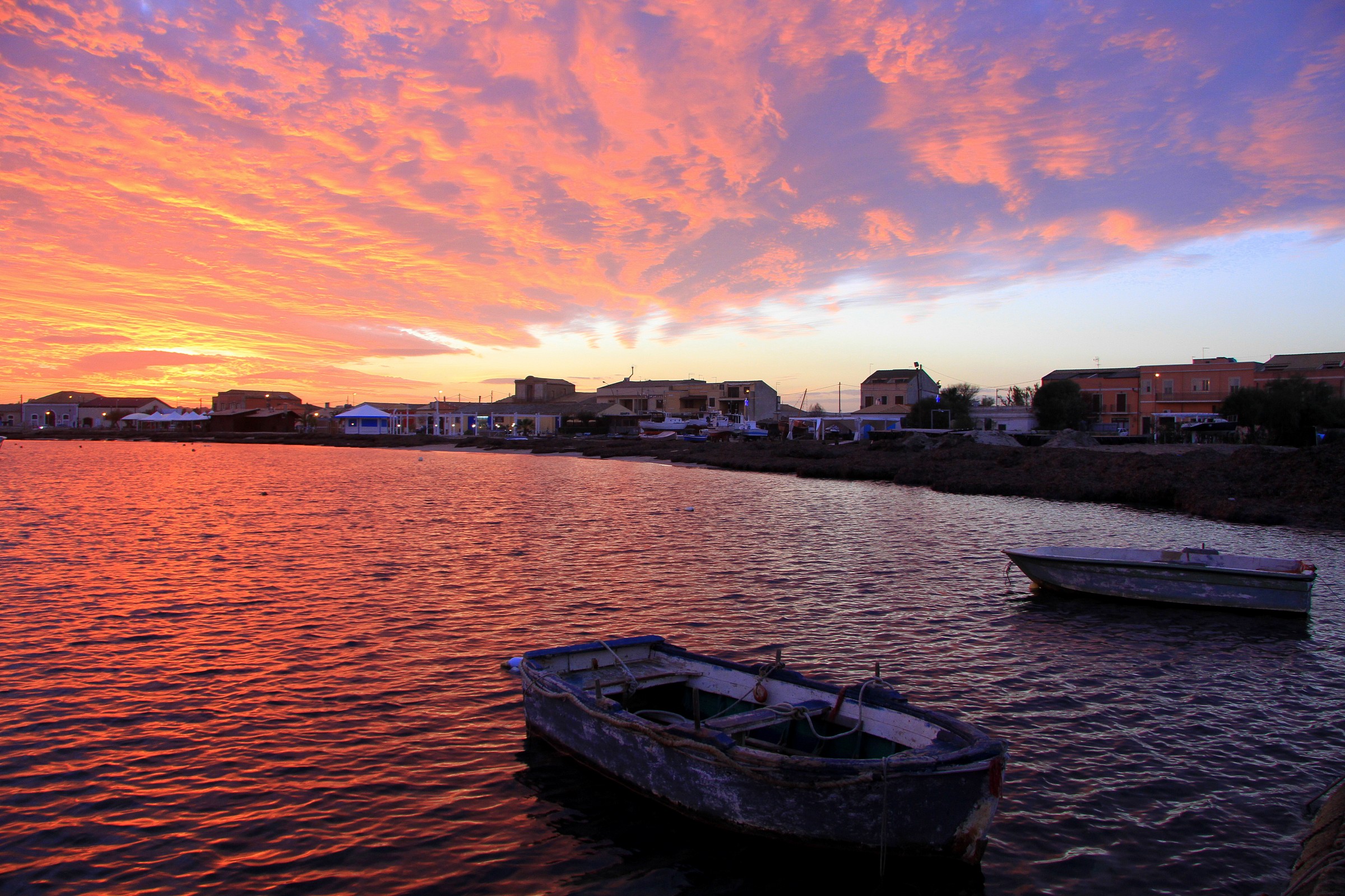 Magical sunset Marzamemi