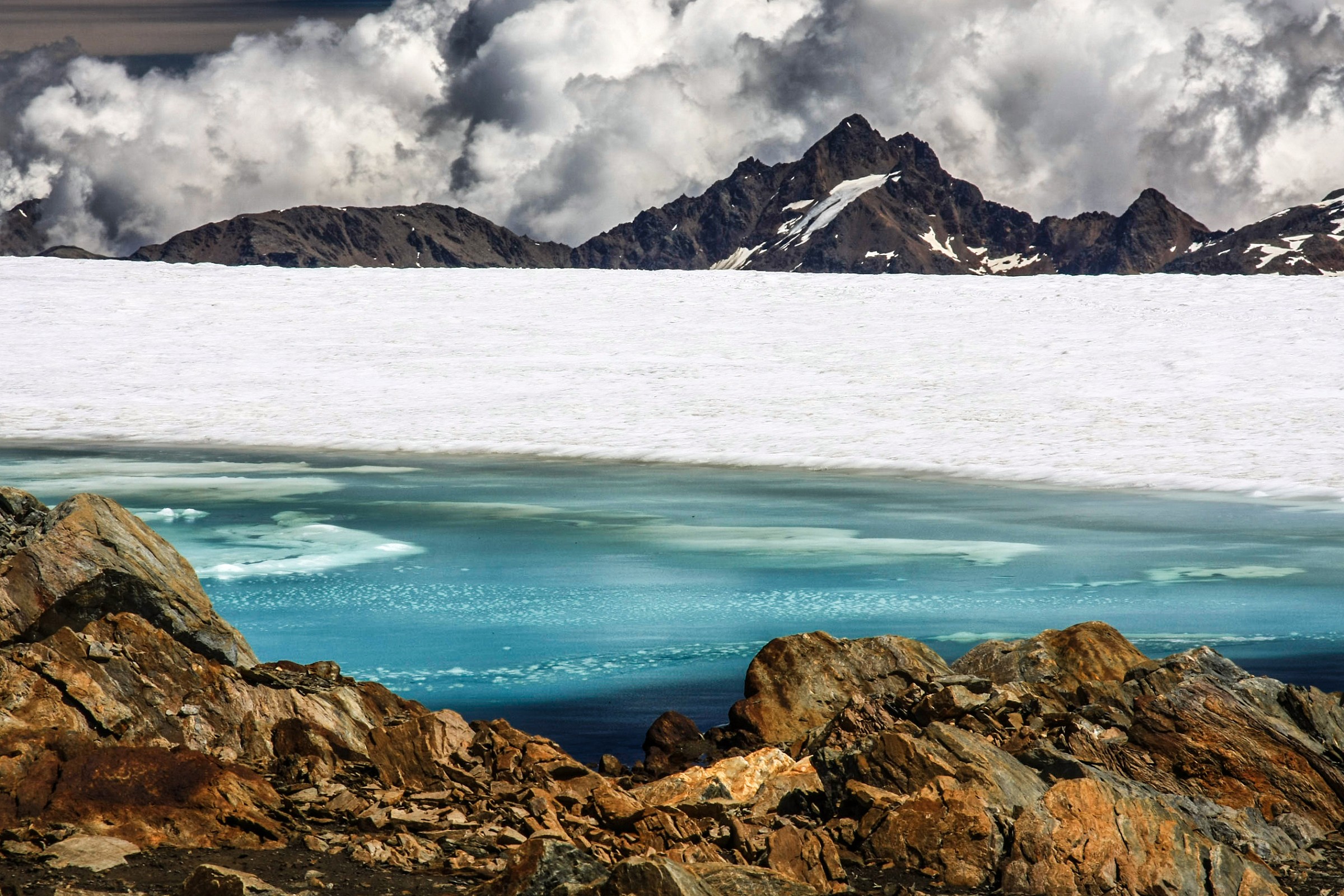 Lake at high altitude