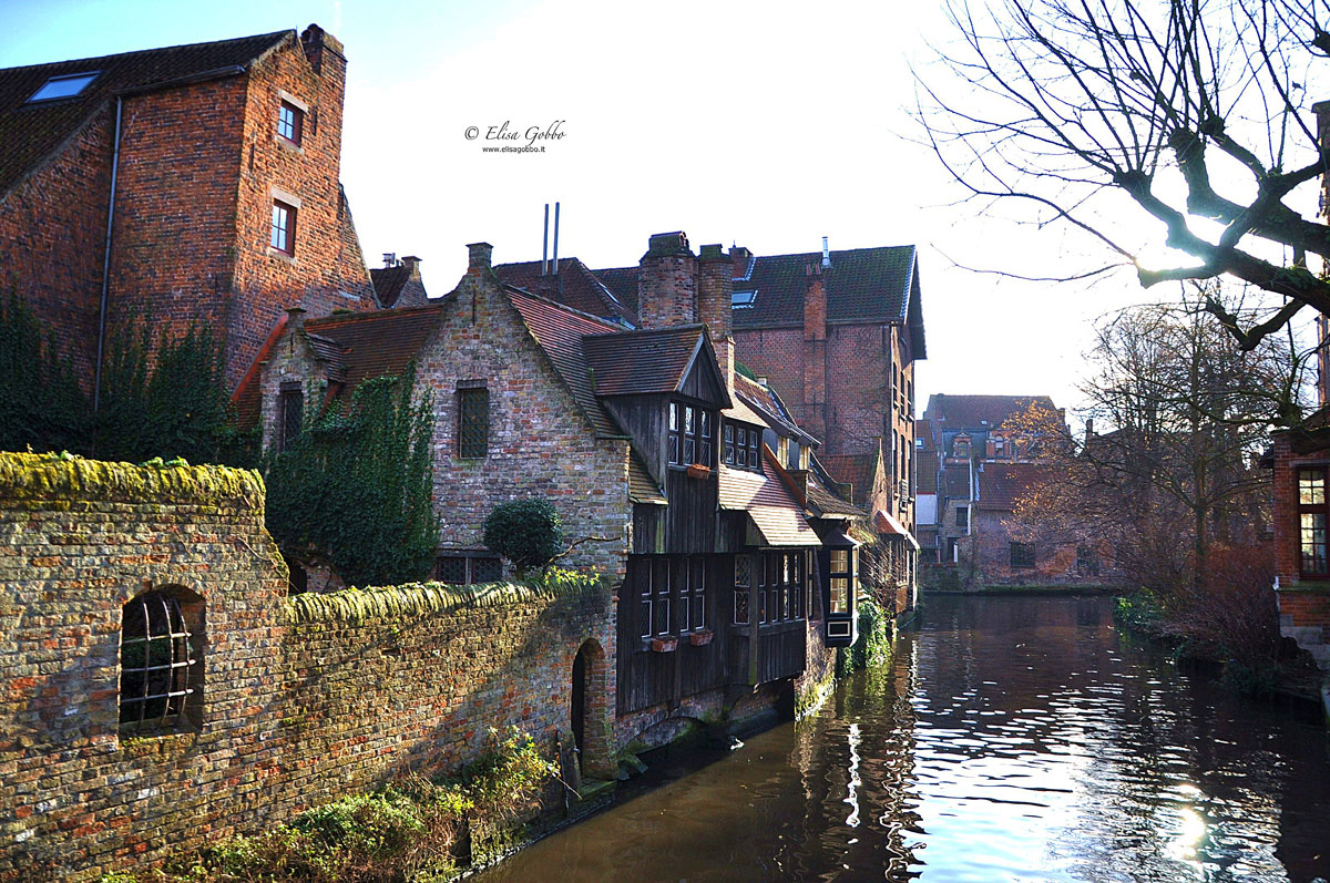 The view from the door of lovers in Brugges