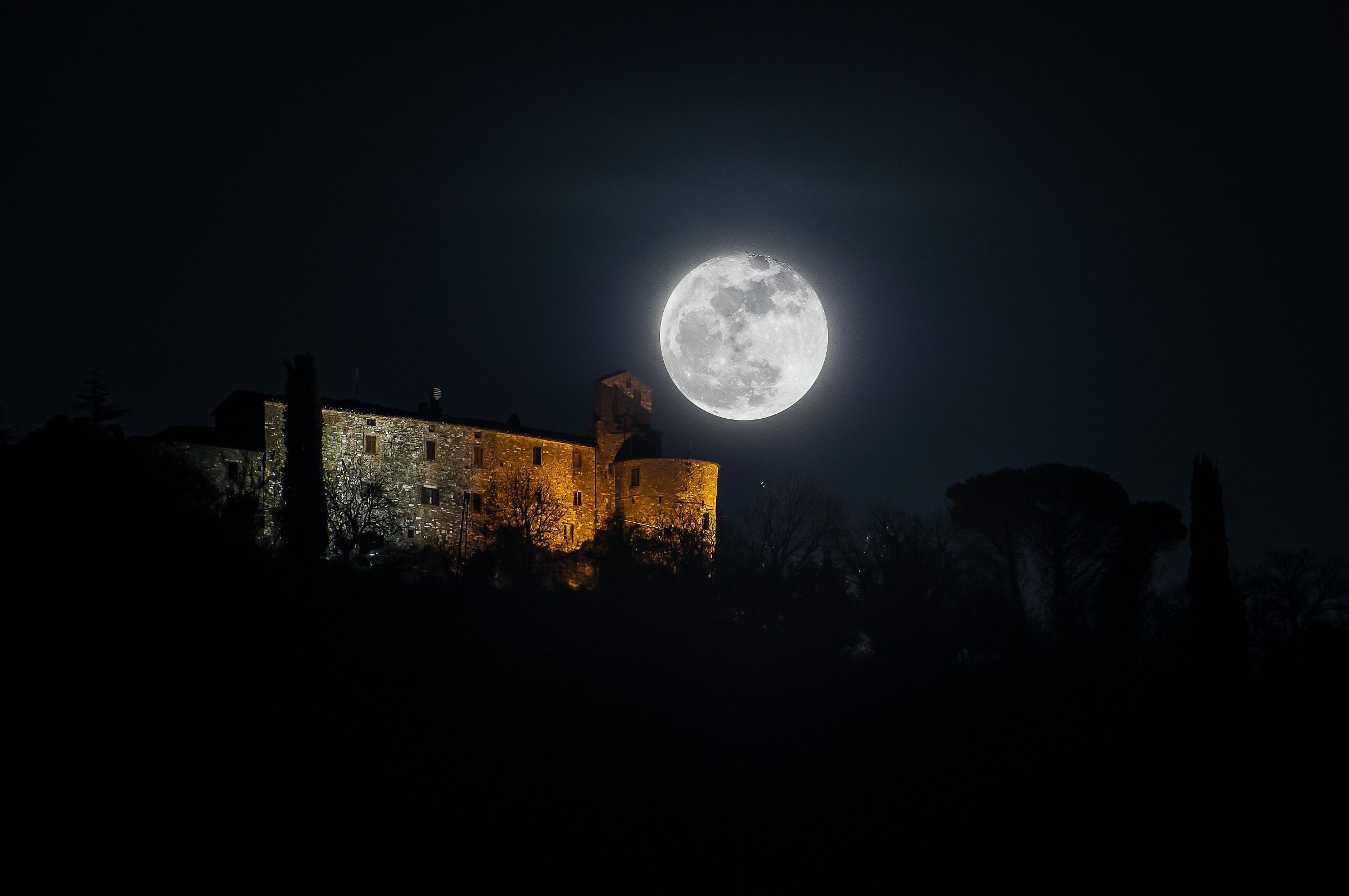 Castle under the Moon