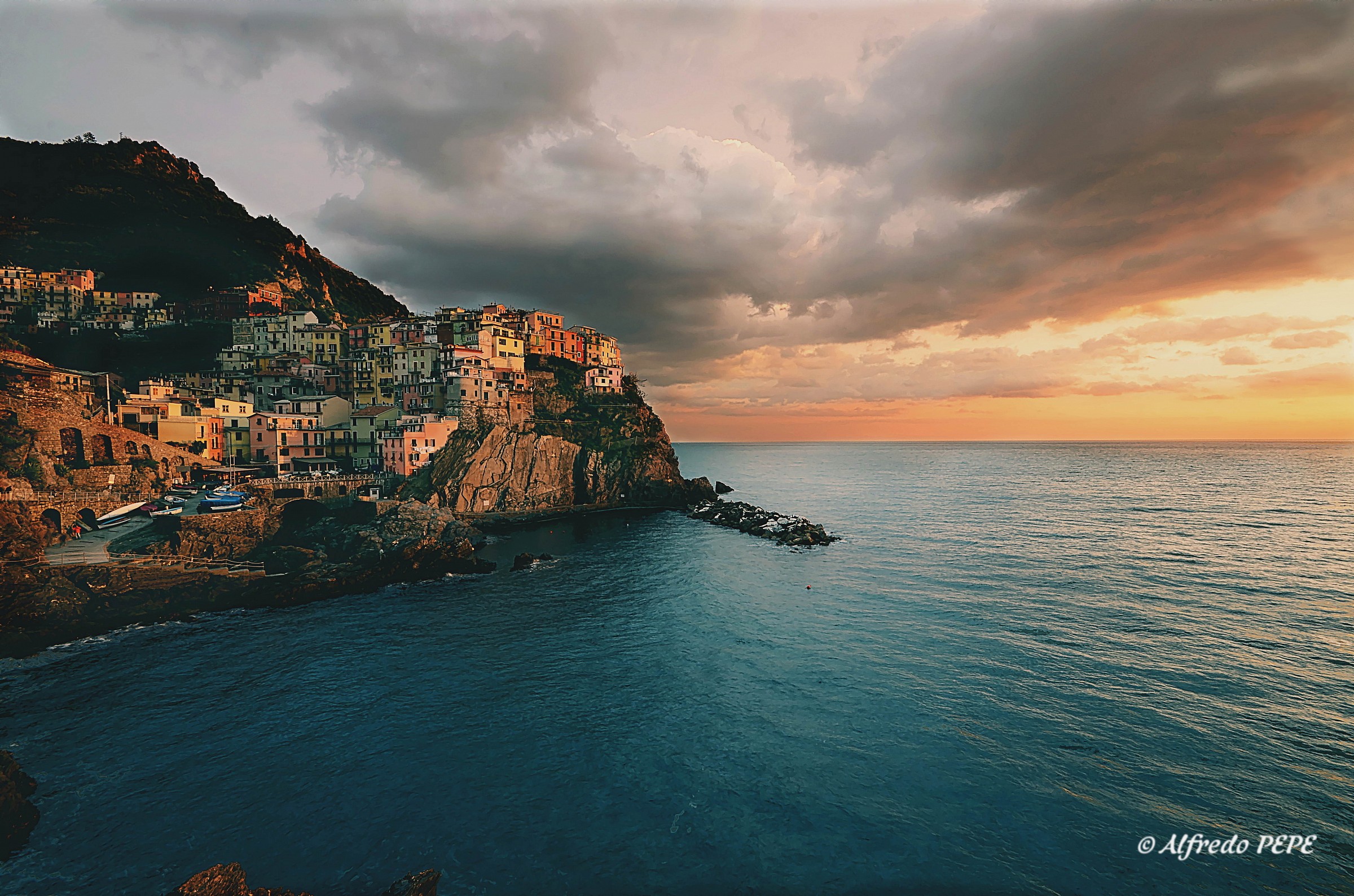 Sunset at Manarola