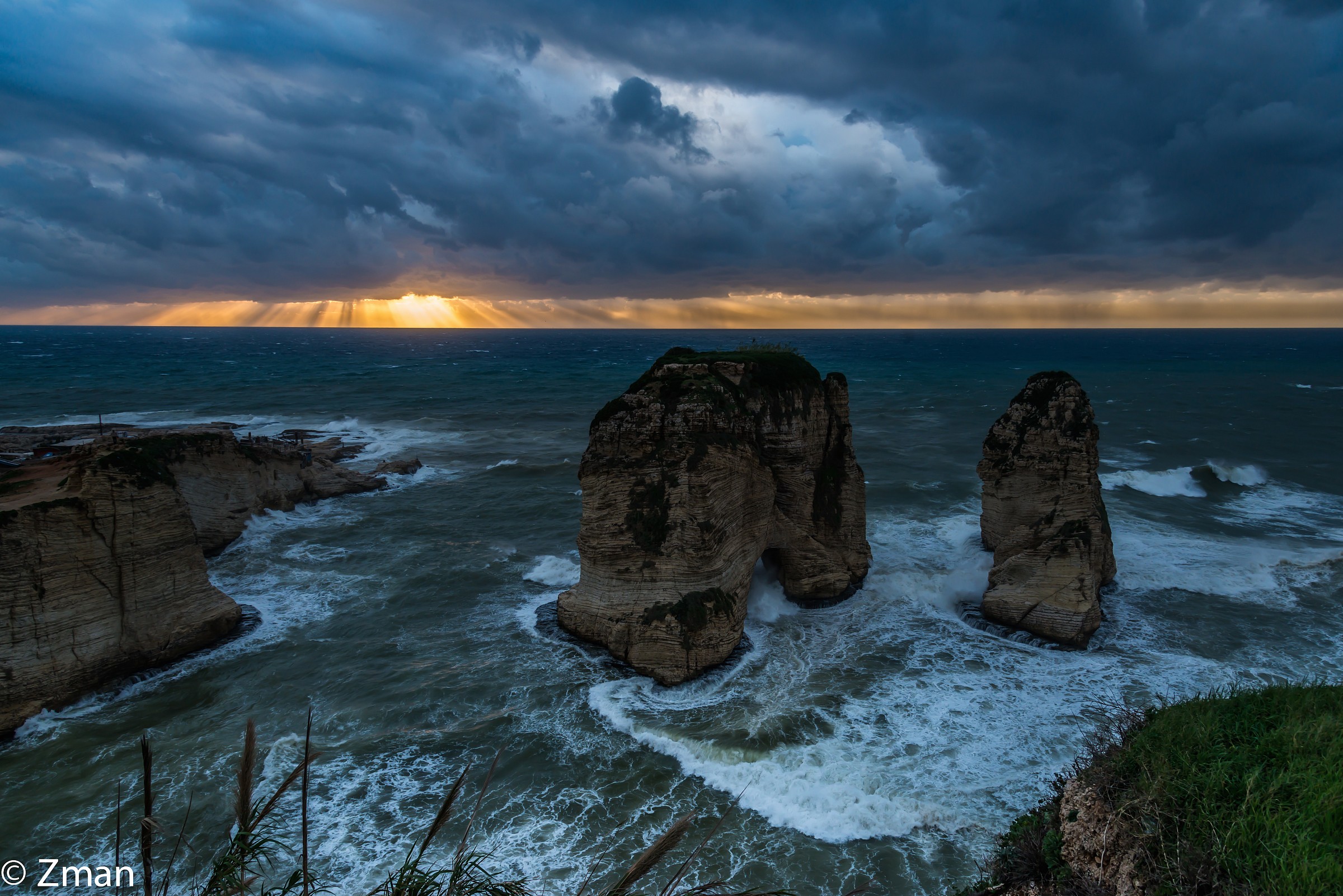 Zena La tempesta ha colpito il Pigeon Roccia Area