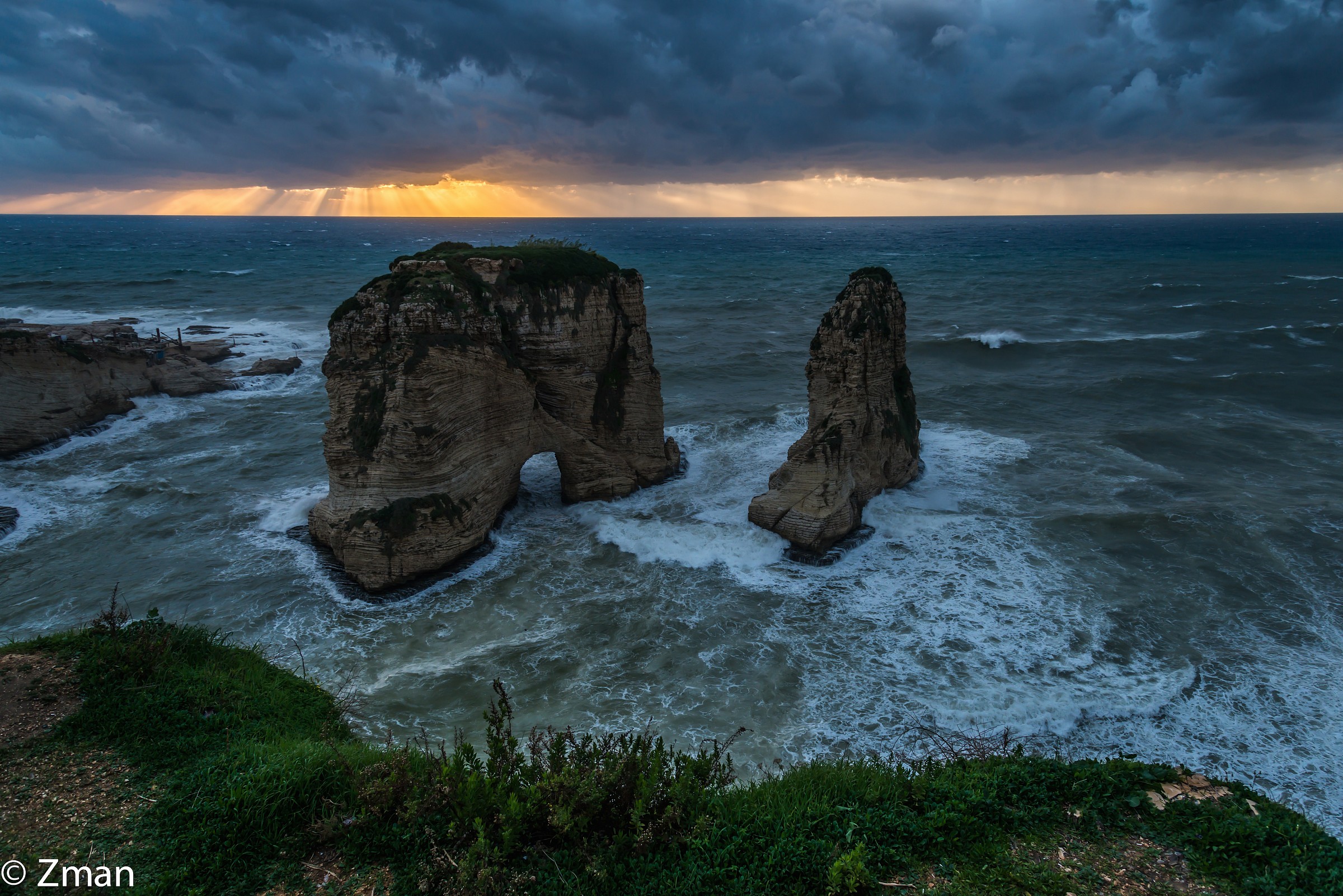 Zena La tempesta ha colpito il Pigeon Roccia Area
