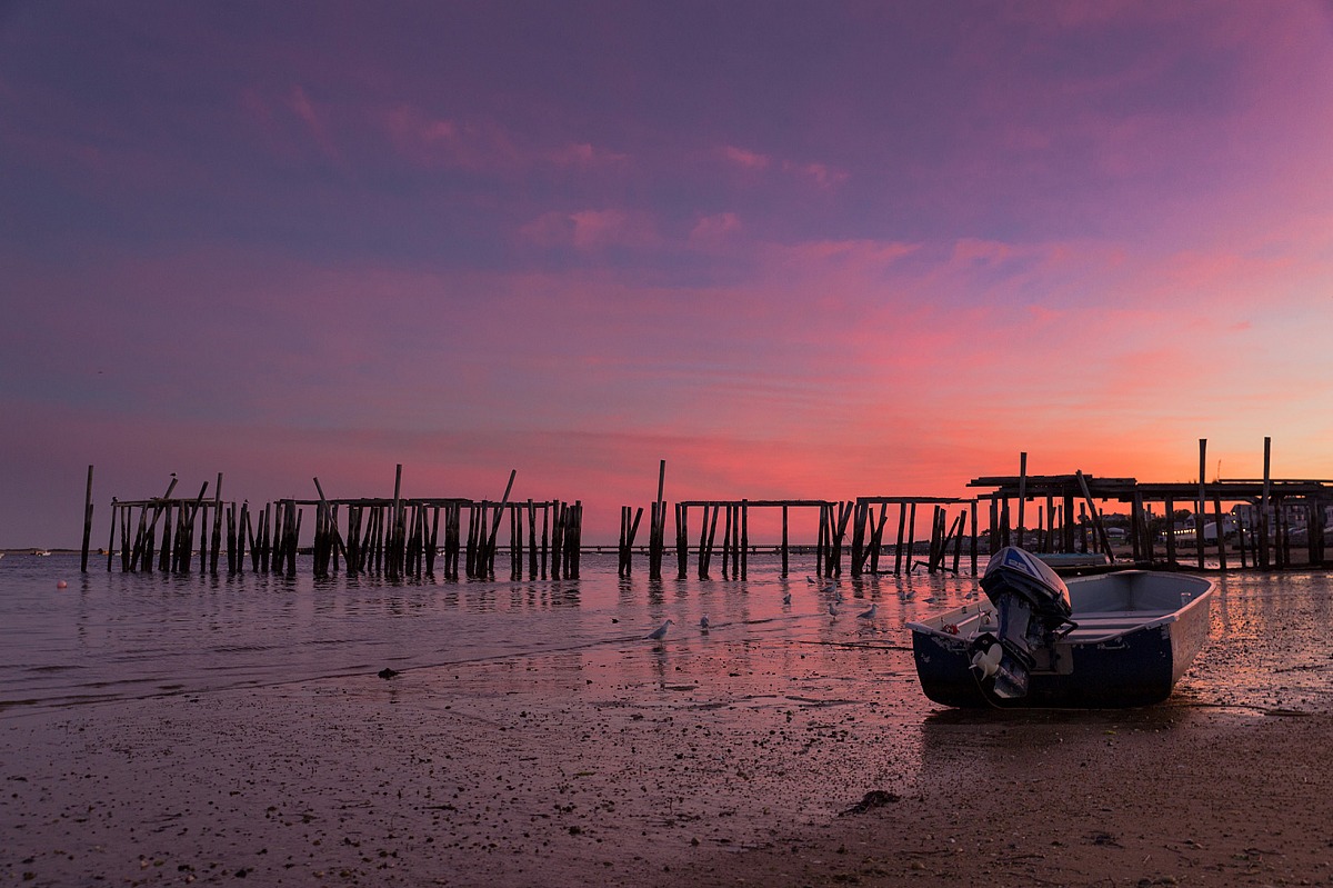 sunset in Provincetown