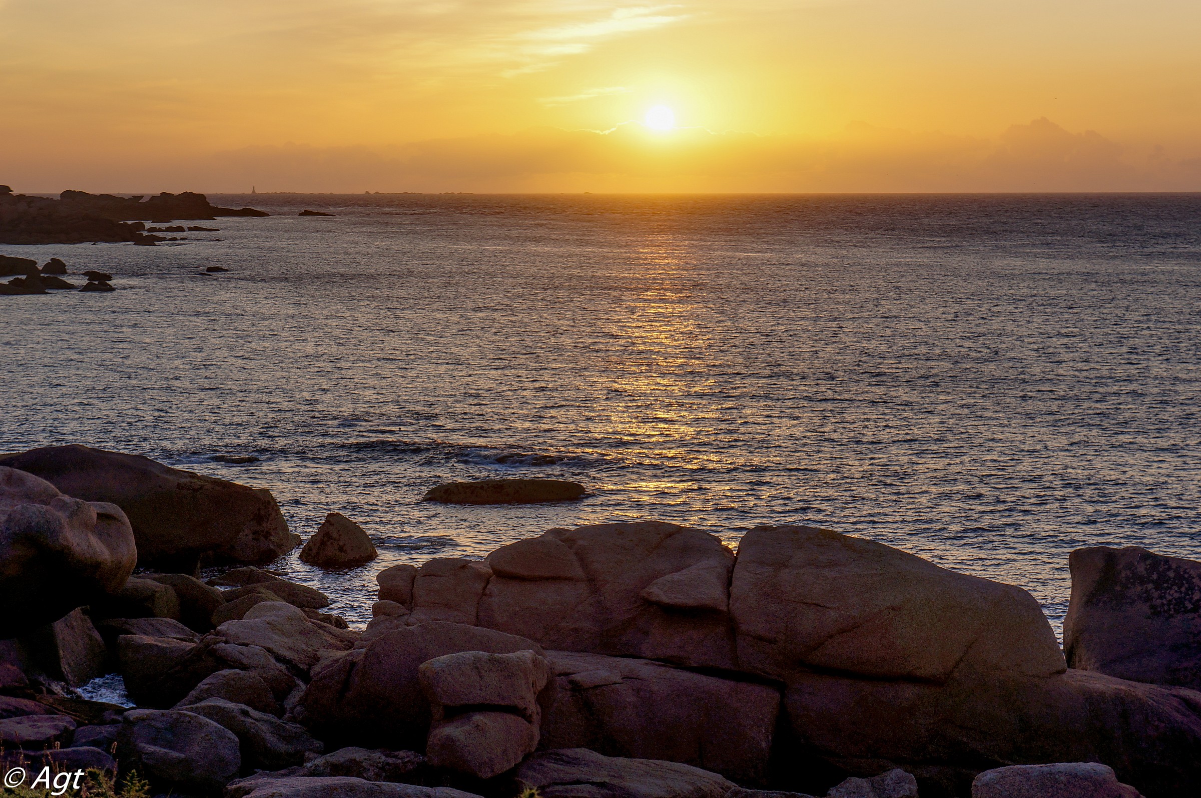 costa granito rosa Perros Guirec tramonto 2