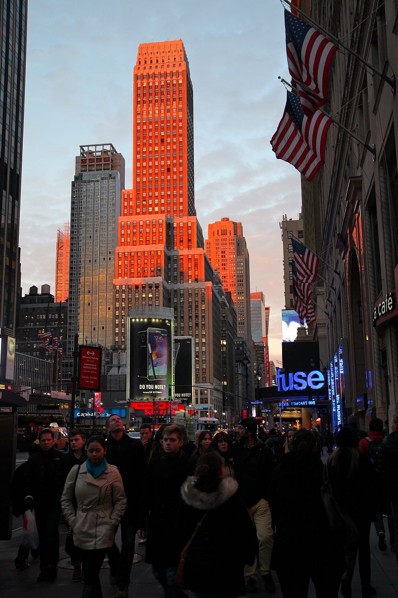 NY at sunset