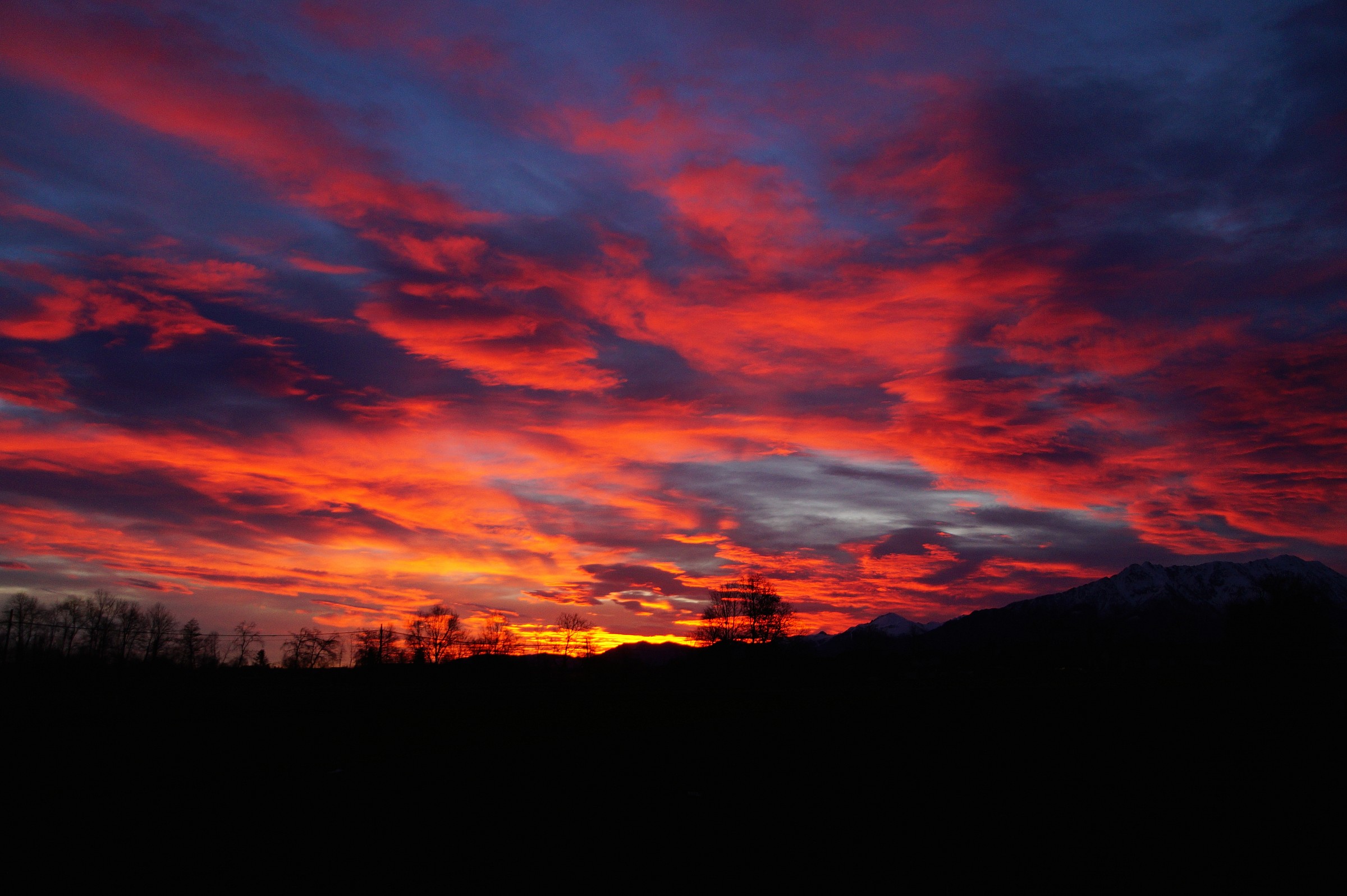 Dawn of a warm January morning