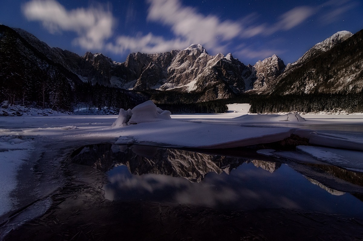 Winter Reflection, Fusine