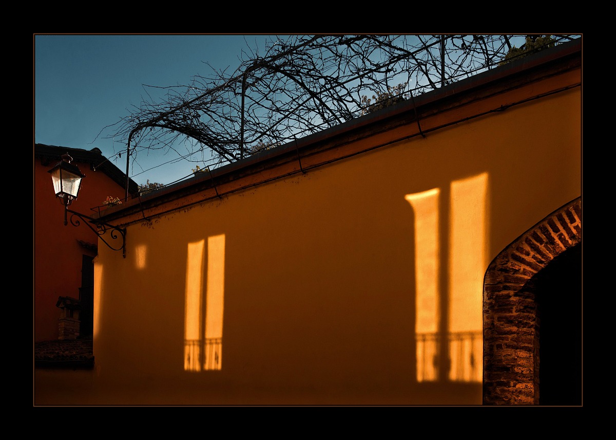 The windows "reflect"