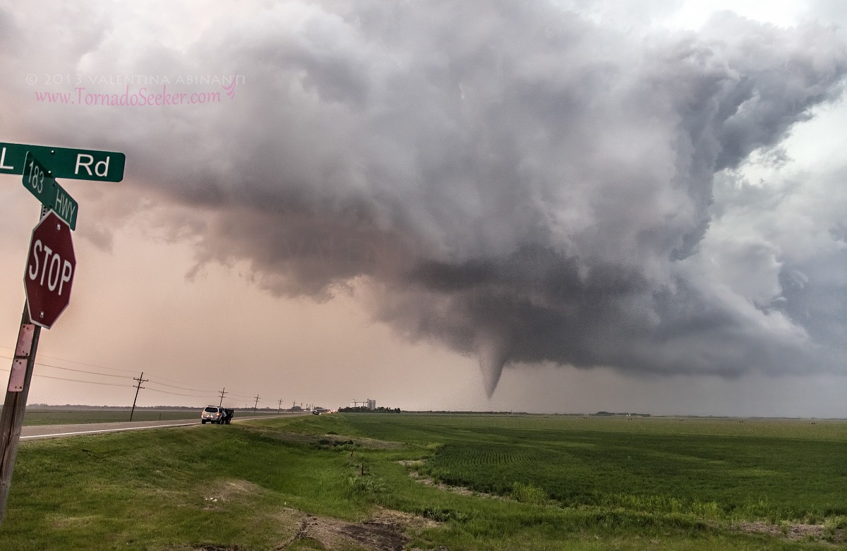 Tornado al tramonto.