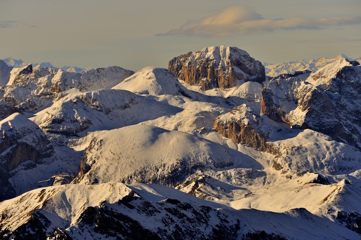 in cima al sas pordoi