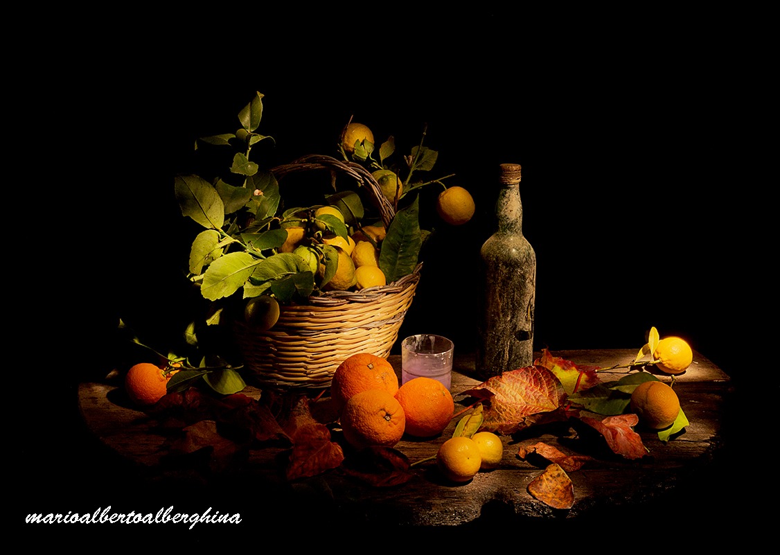 natura morta - prove di light painting still life