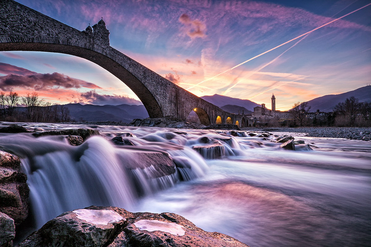 Gobbo Bridge at sunset