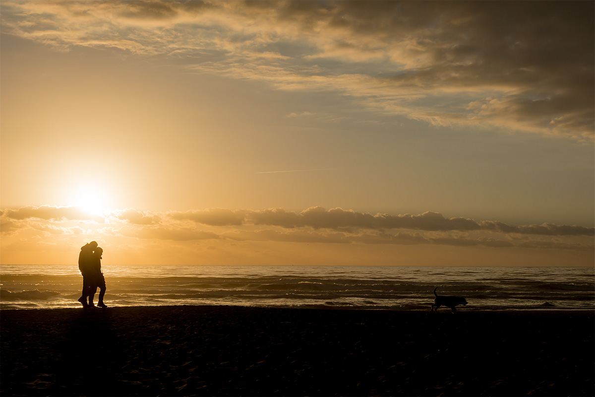 Passeggiata al tramonto!
