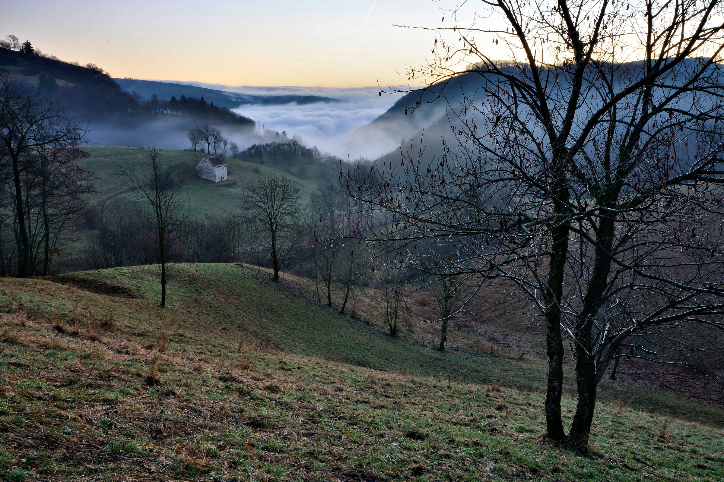 Primo mattino in Lessinia.