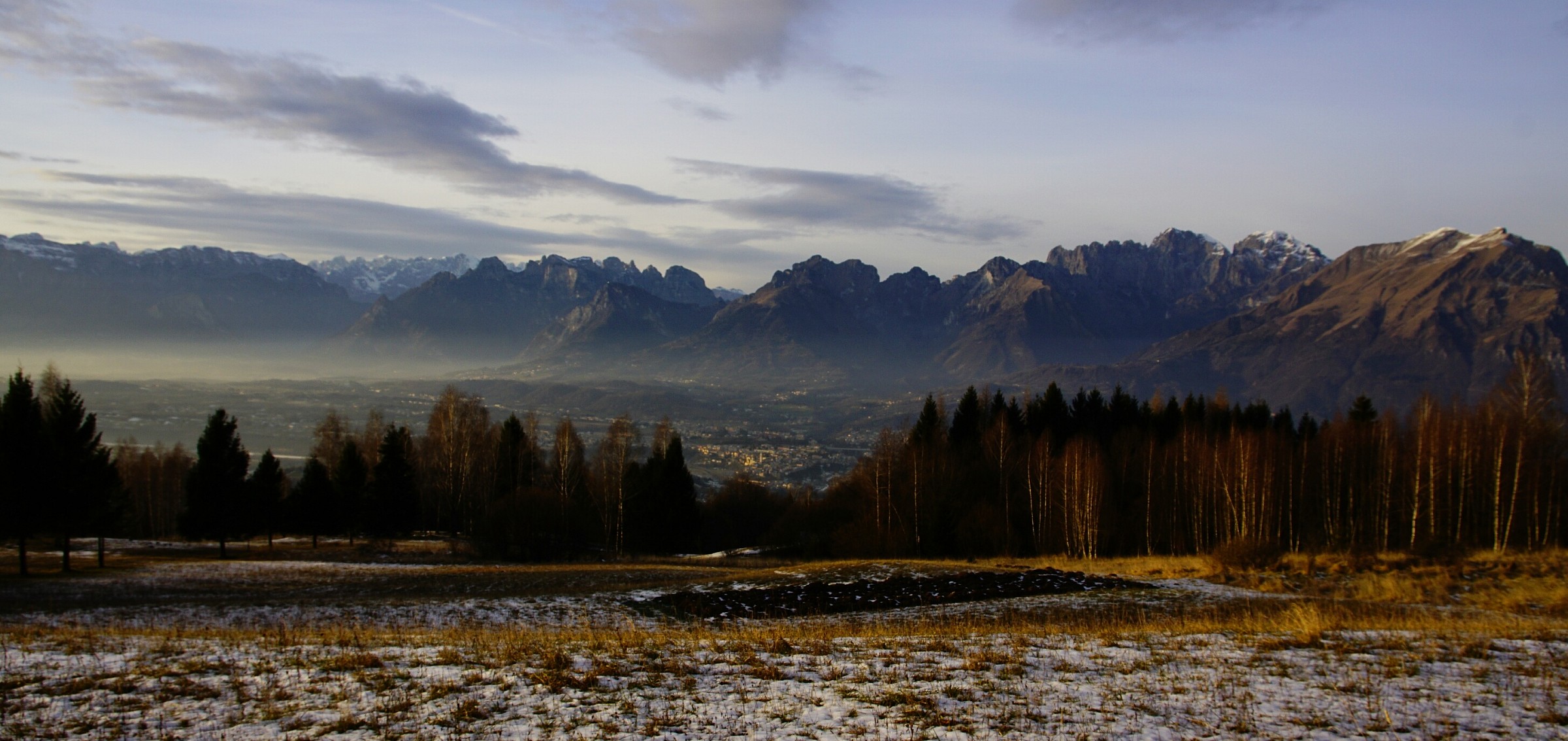 Val Belluna al tramonto