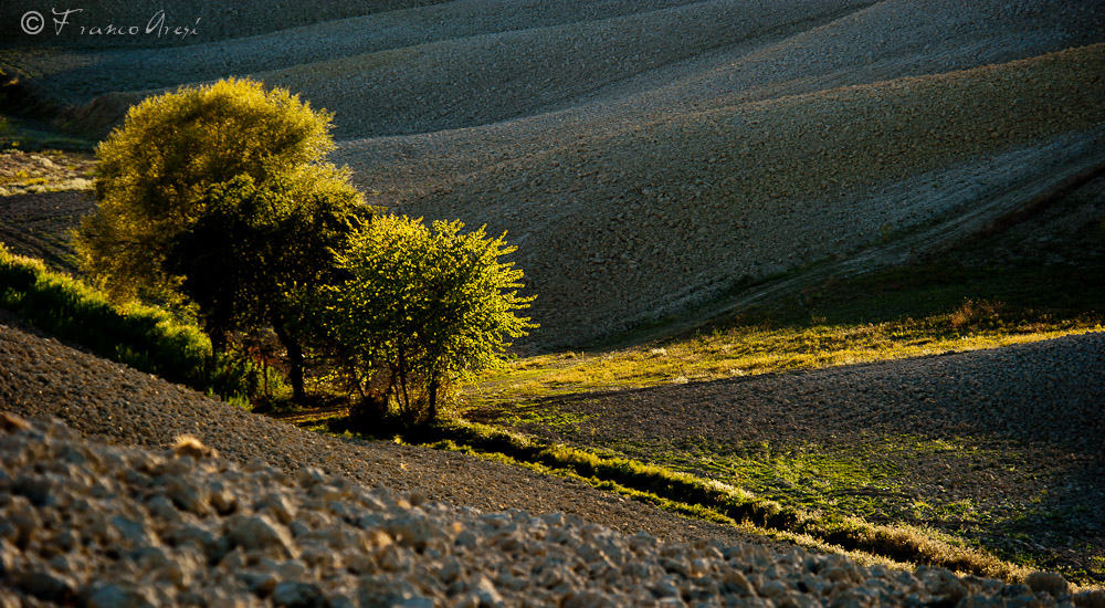Tramonto alle Crete Senesi