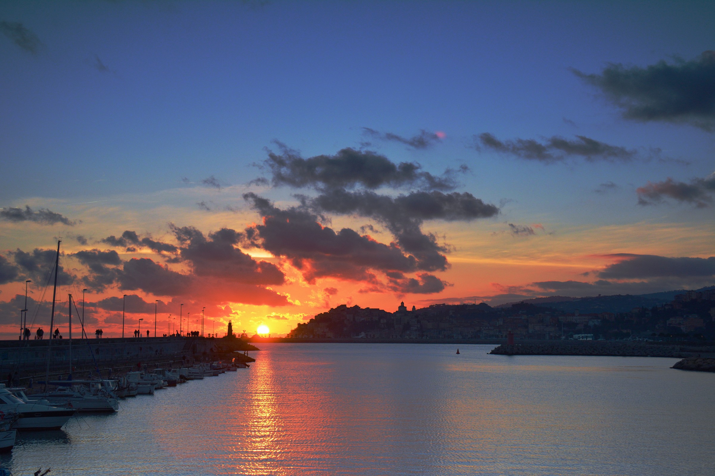 Sunset over Porto Maurizio