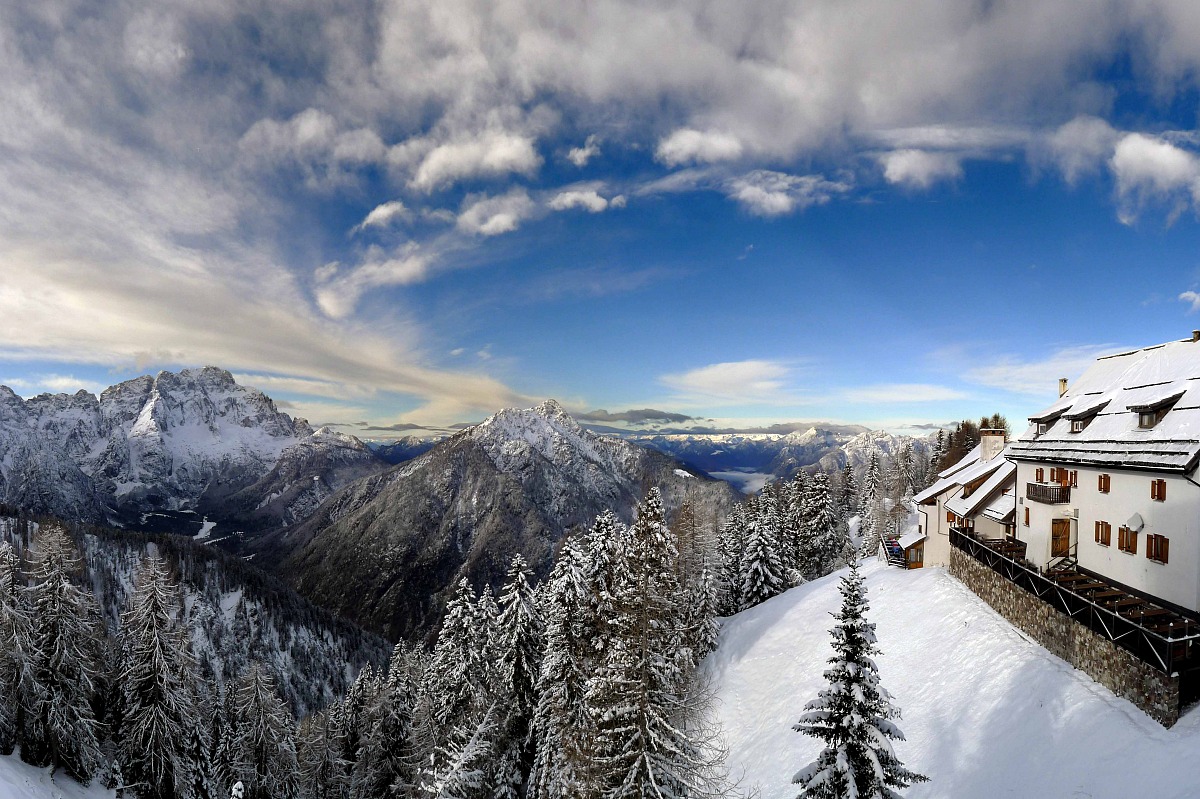 Overview from the Monte Lussari - Julian Alps