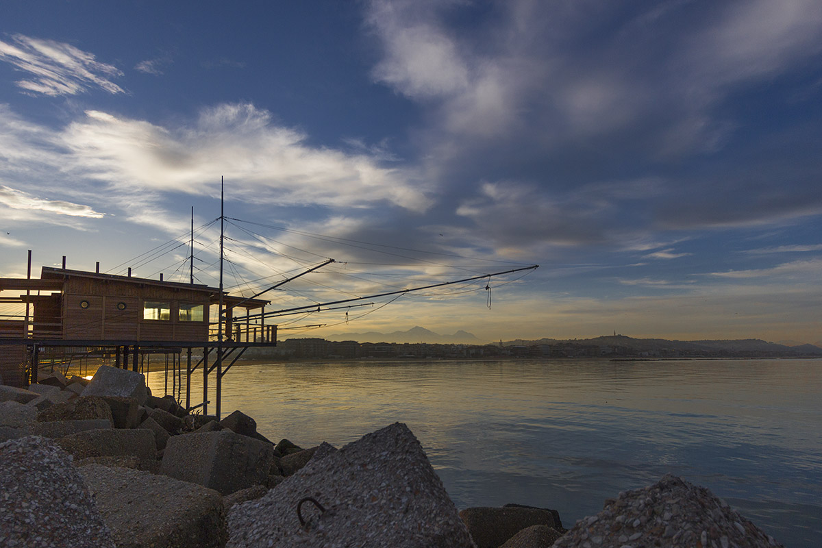 Trabocco sul fiume Pescara