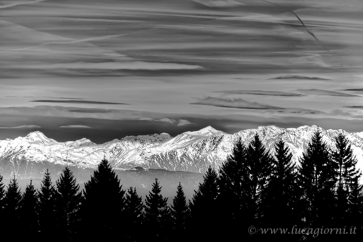 First light on the mountains .....