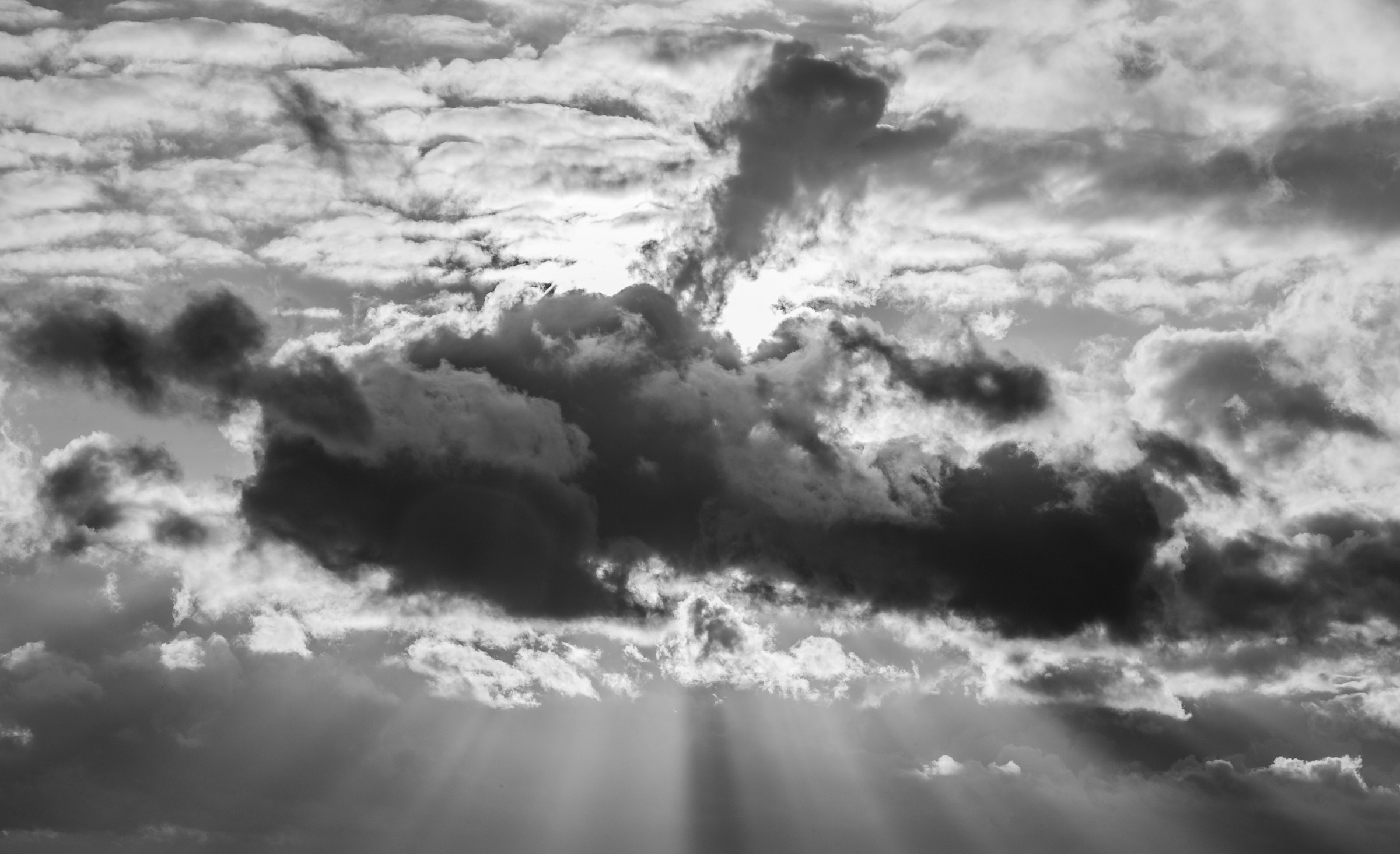 il sole in bianco e nero