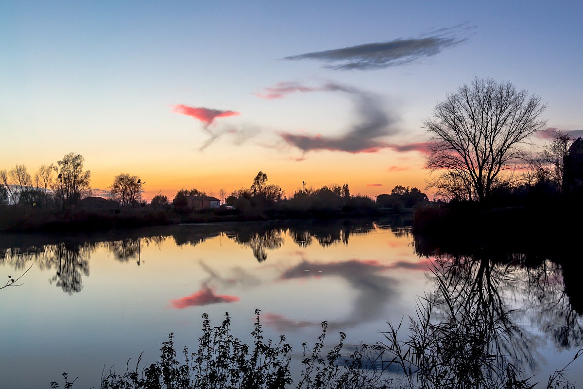 sunset with copyright