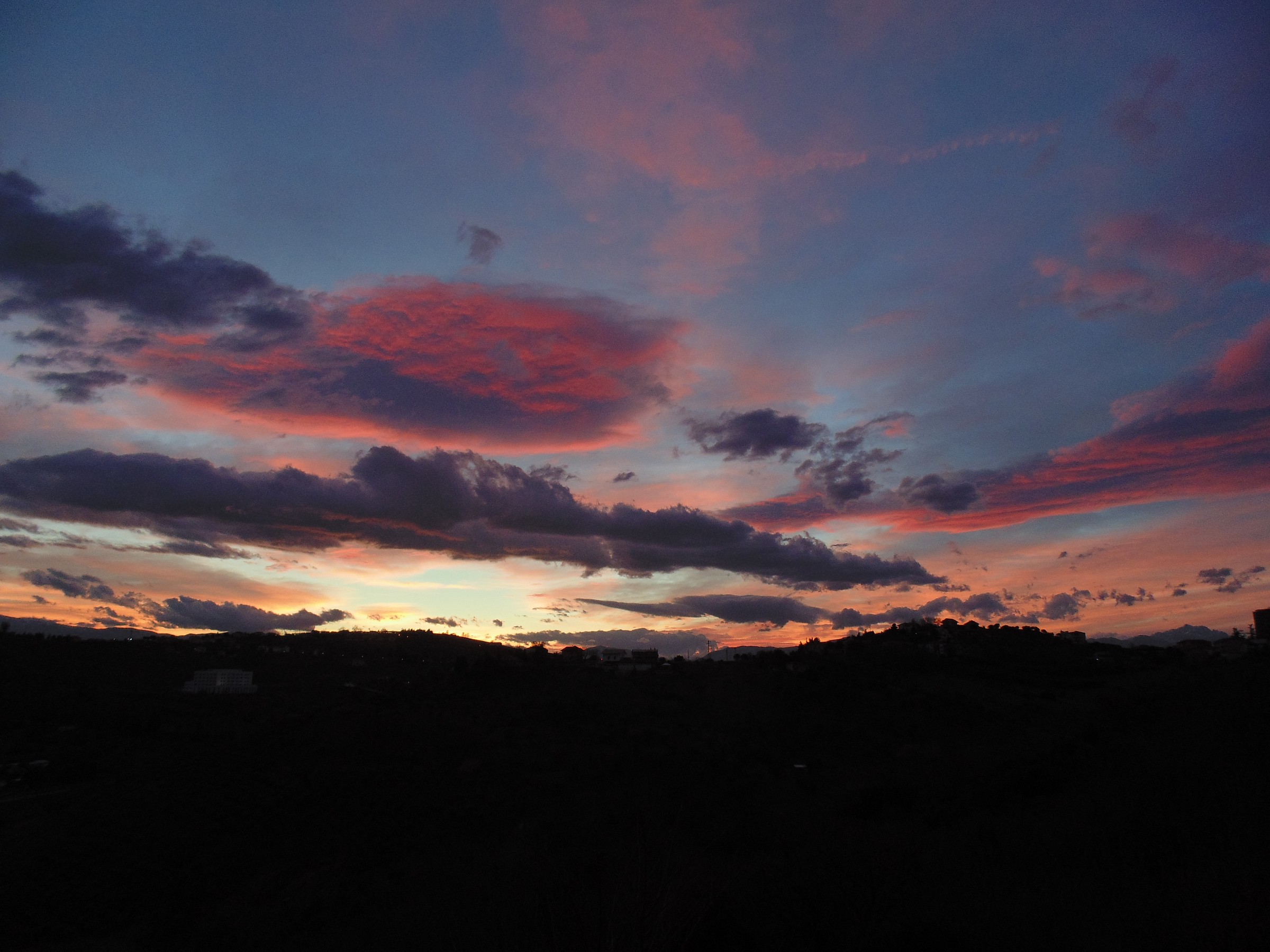 the colors of a sunset