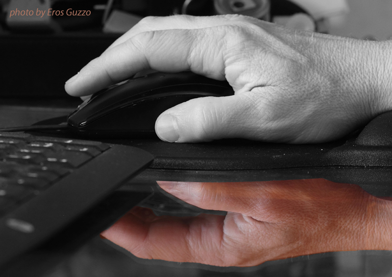 reflection of the hand