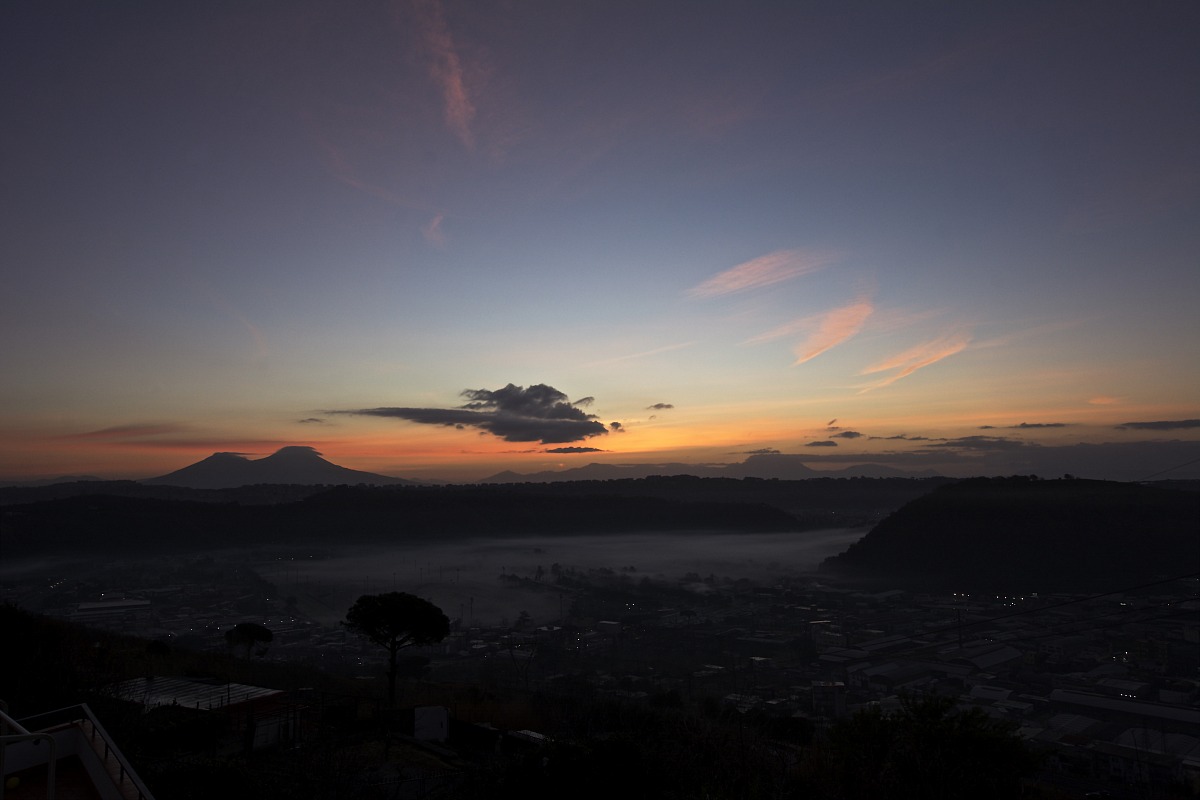 Sunrise on Mount Vesuvius