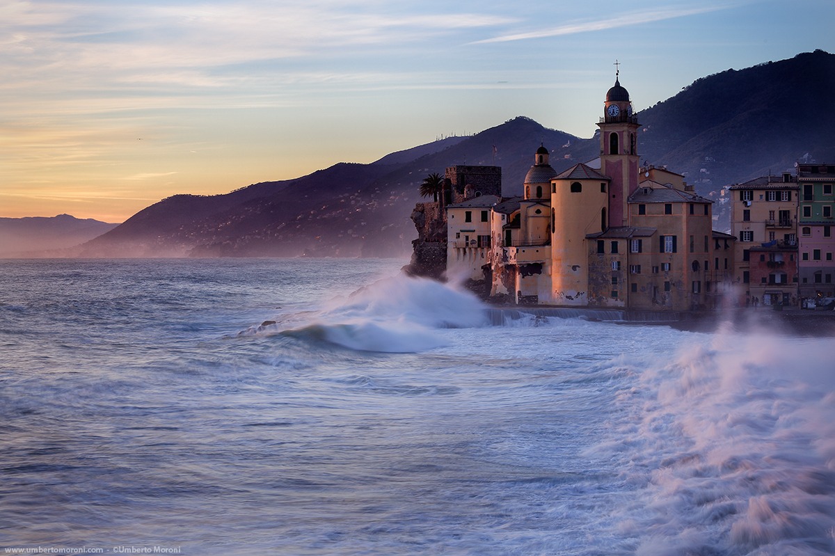 Camogli at sunset
