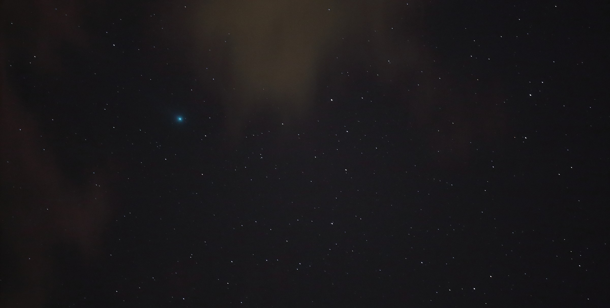 comet above the clouds