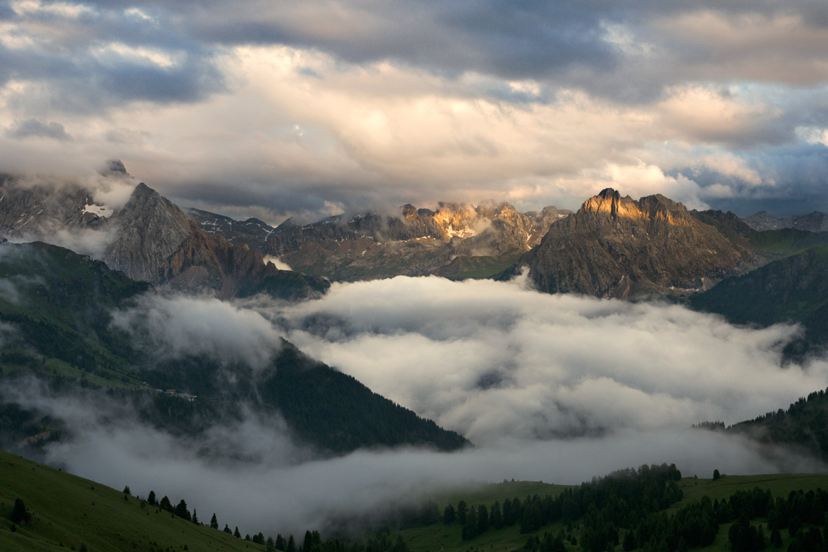veduta dal passo sella