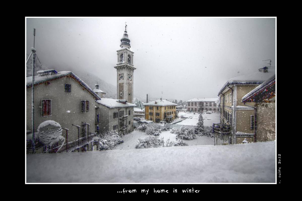 from my home in winter