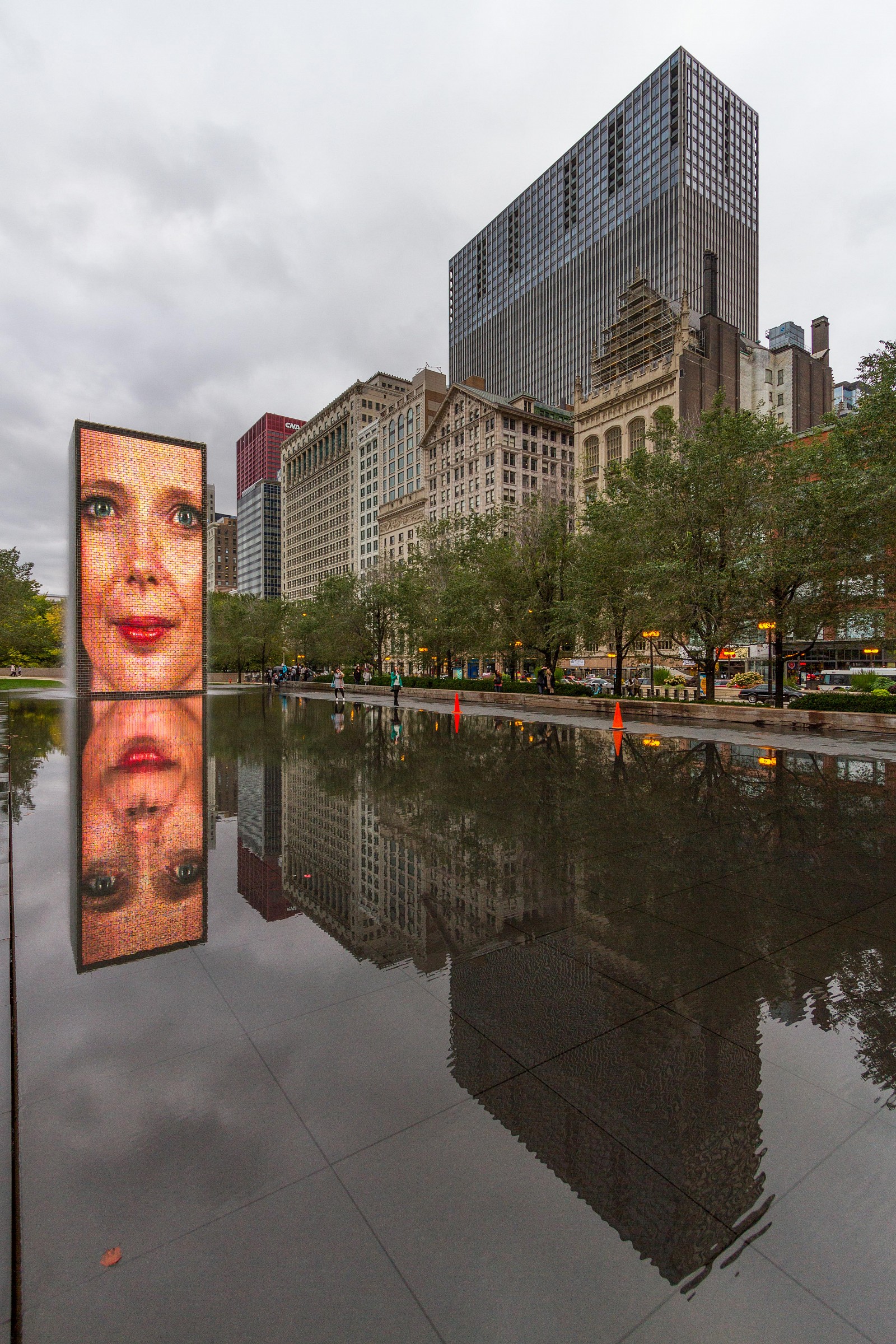 Crown Fountain, Millenium Park , Chicago